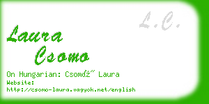 laura csomo business card